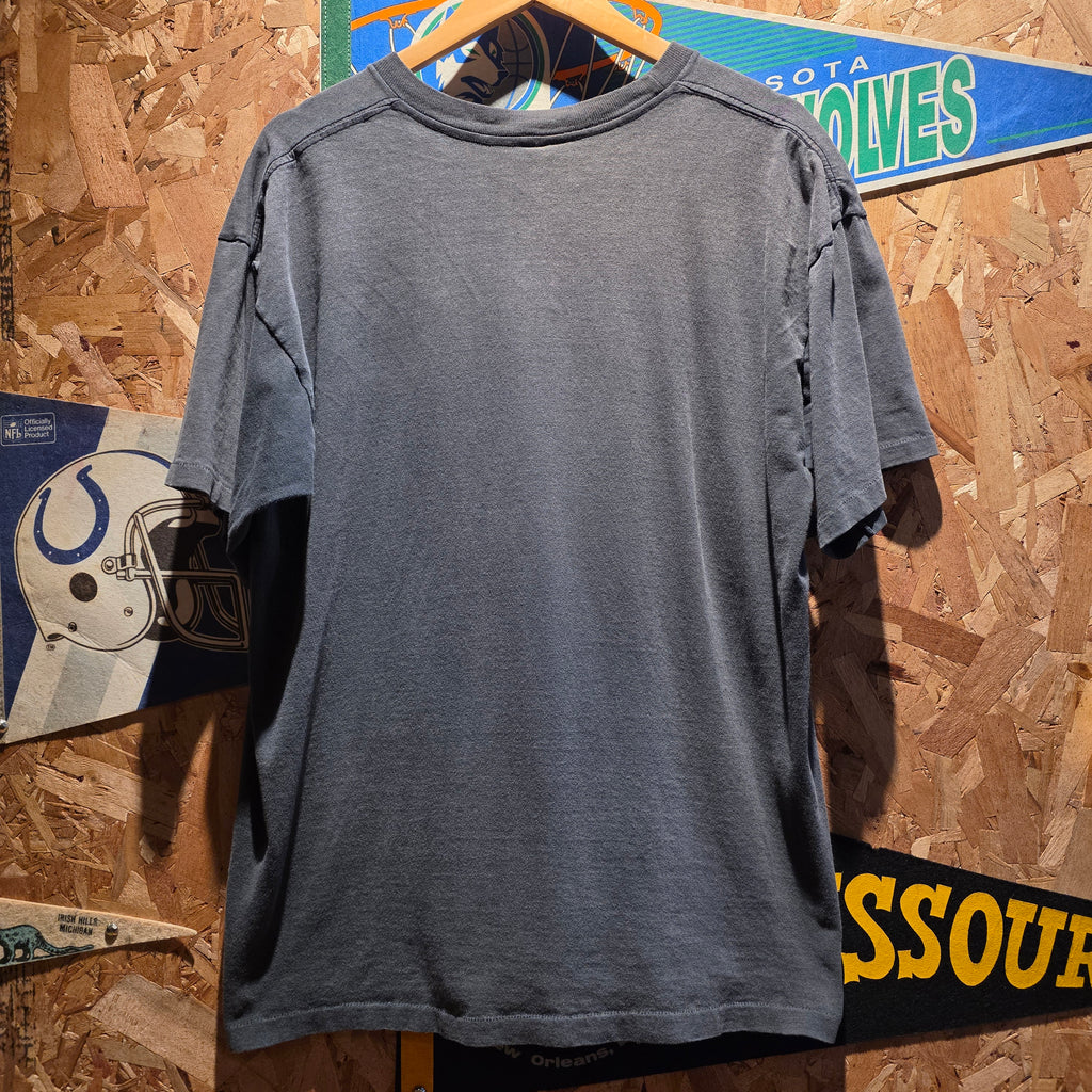 VTG Free Spirit Eagle Faded Black Single Stitch T-Shirt: XL
