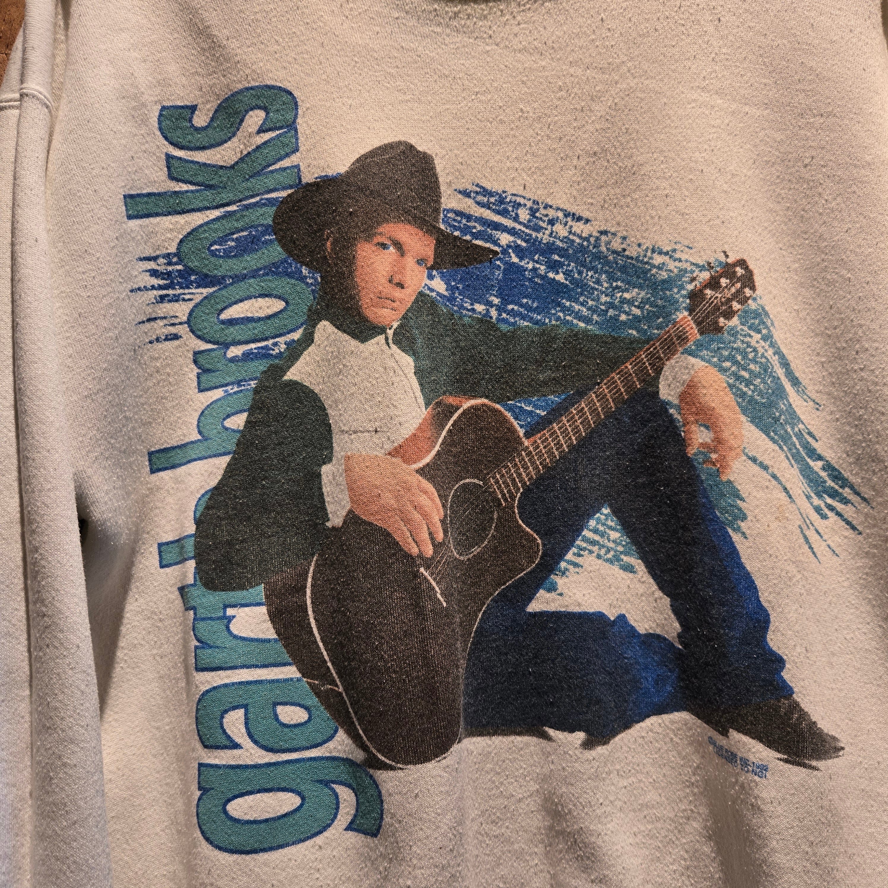 VTG 1992 Garth Brooks Happiness Sweatshirt, 90s Country Music: Large