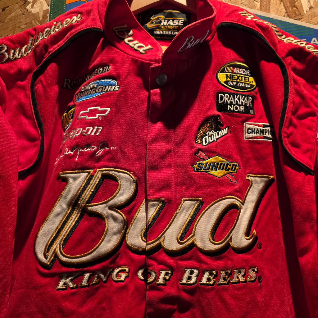VTG NASCAR Chase Authentics Dale Earnhardt Jr Budweiser Racing Jacket: Large