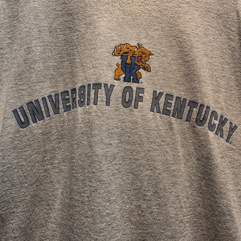 VTG 90's University Of Kentucky Wildcats Gray T-Shirt: XL