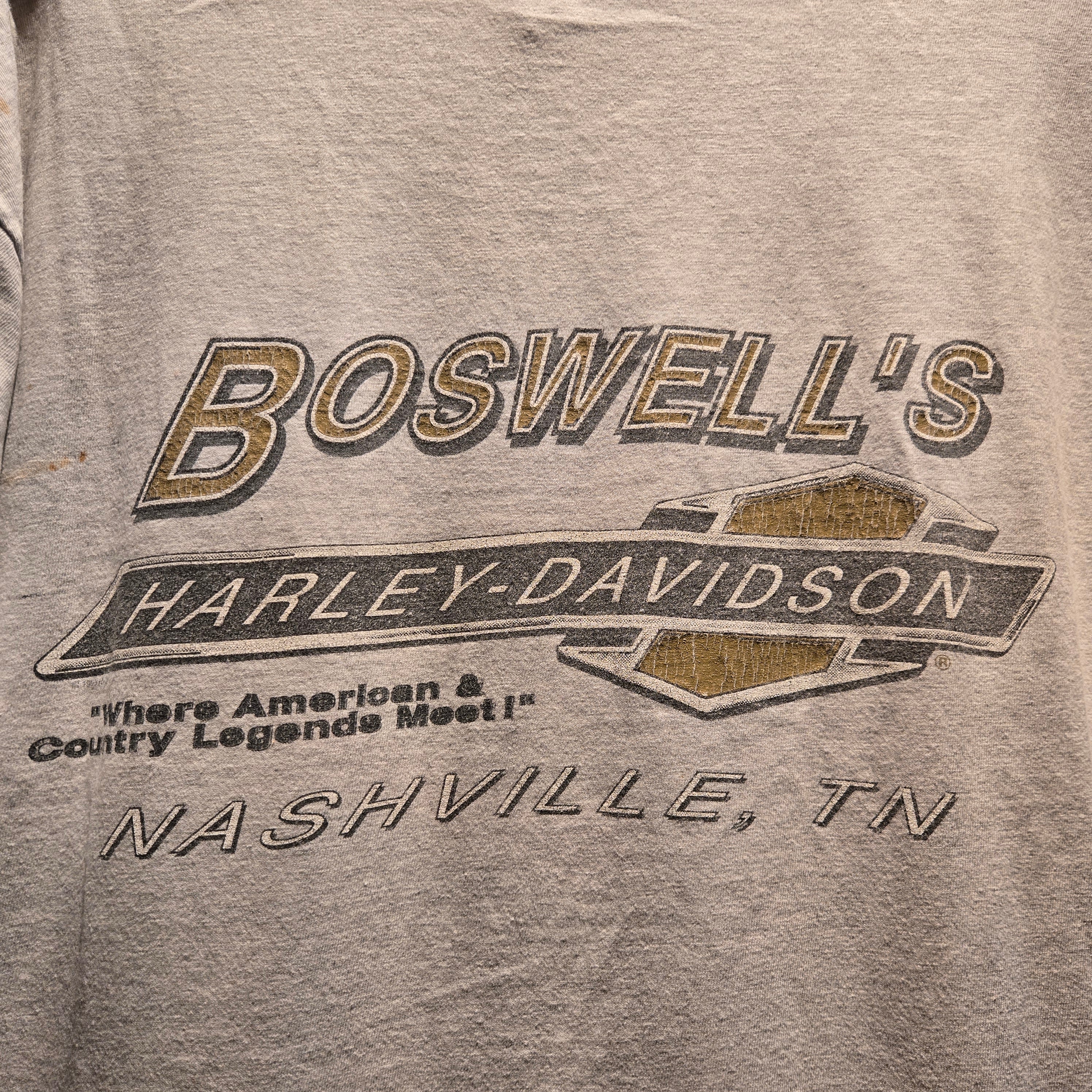 VTG 1998 Harley Davidson 95th Anniversary Gray T-Shirt: XL