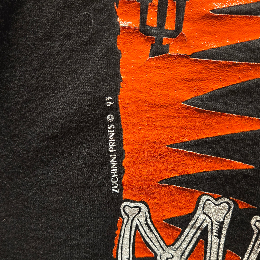 VTG 1993 Indiana Hoosiers Halloween Midnite Madness Black T-Shirt: XL