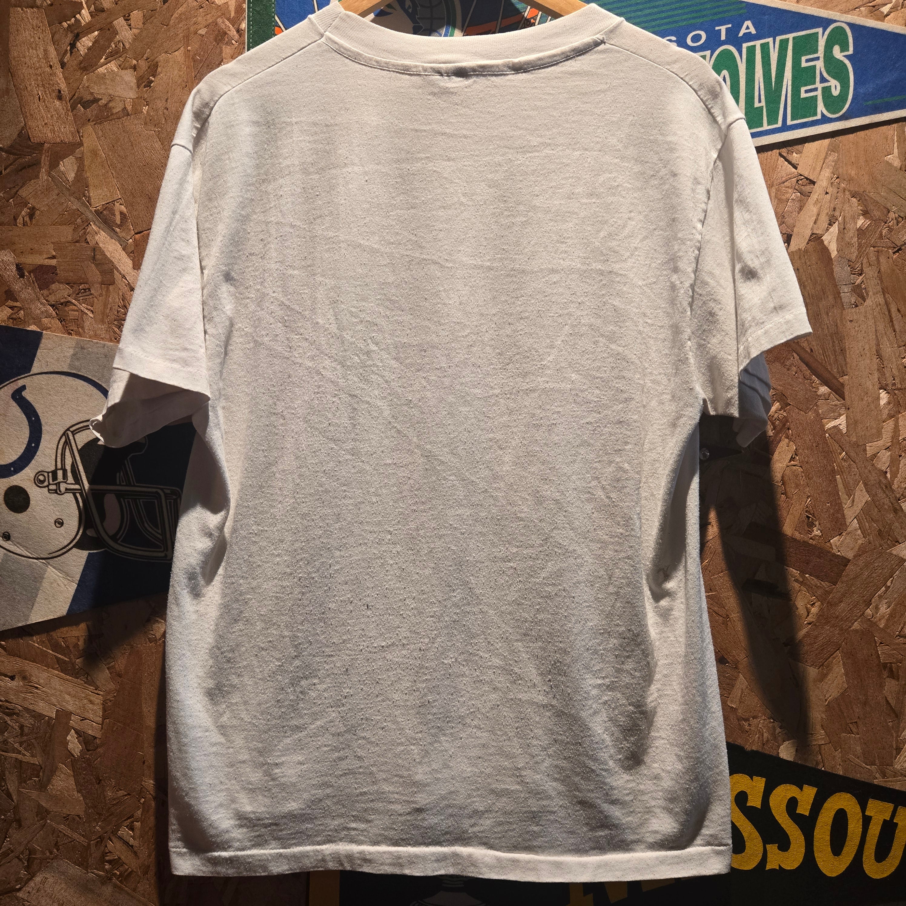 VTG 90's Map Of Indiana 1816 Graphic T-Shirt: Large