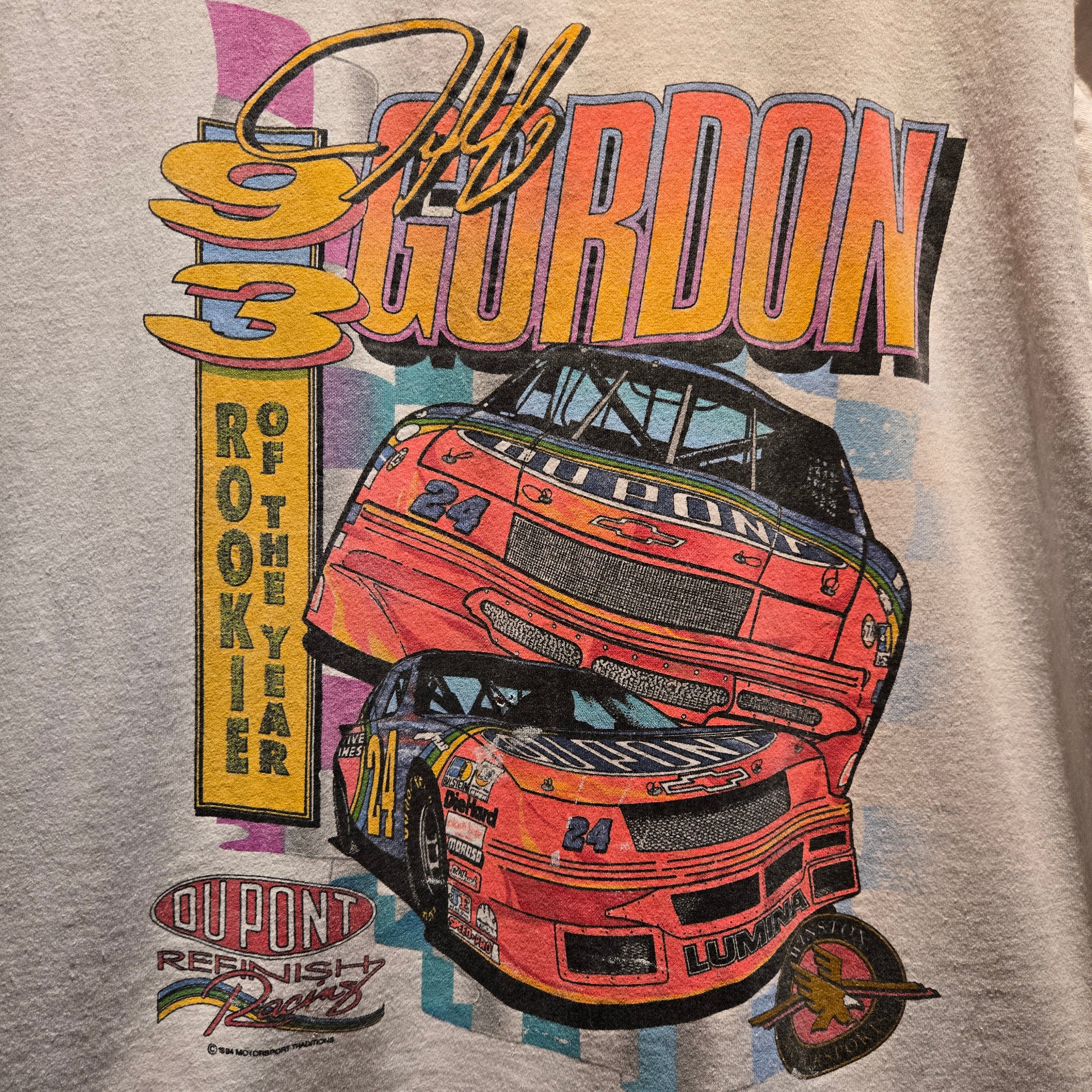 VTG 1993 Jeff Gordon Rookie Of The Year T-Shirt: Large