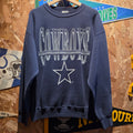 VTG 1993 Dallas Cowboys NFL Navy Sweatshirt Tultex: Large