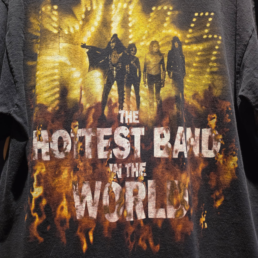 VTG 90's Kiss Alive/Worldwide Hottest Band In The World Black Tour T-Shirt: XL