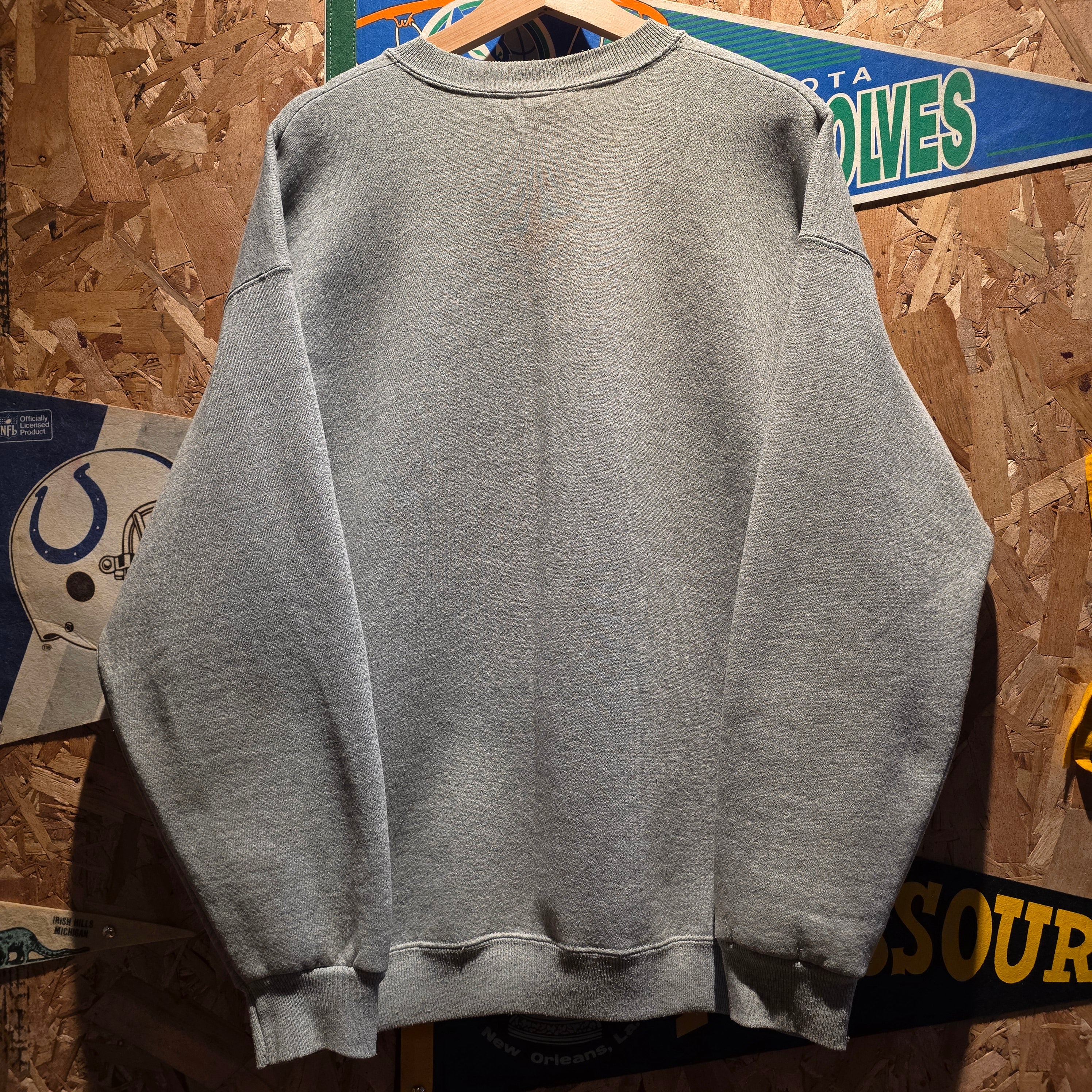 VTG Indiana Hoosiers Grey Sweatshirt Jostens Sportswear: XL