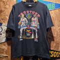 VTG Salem Larry Bird Magic Johnson Black T-Shirt Together At Last: Large