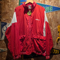 VTG Wilson Tennis Pro Staff Windbreaker Red/White 100% Nylon: XL