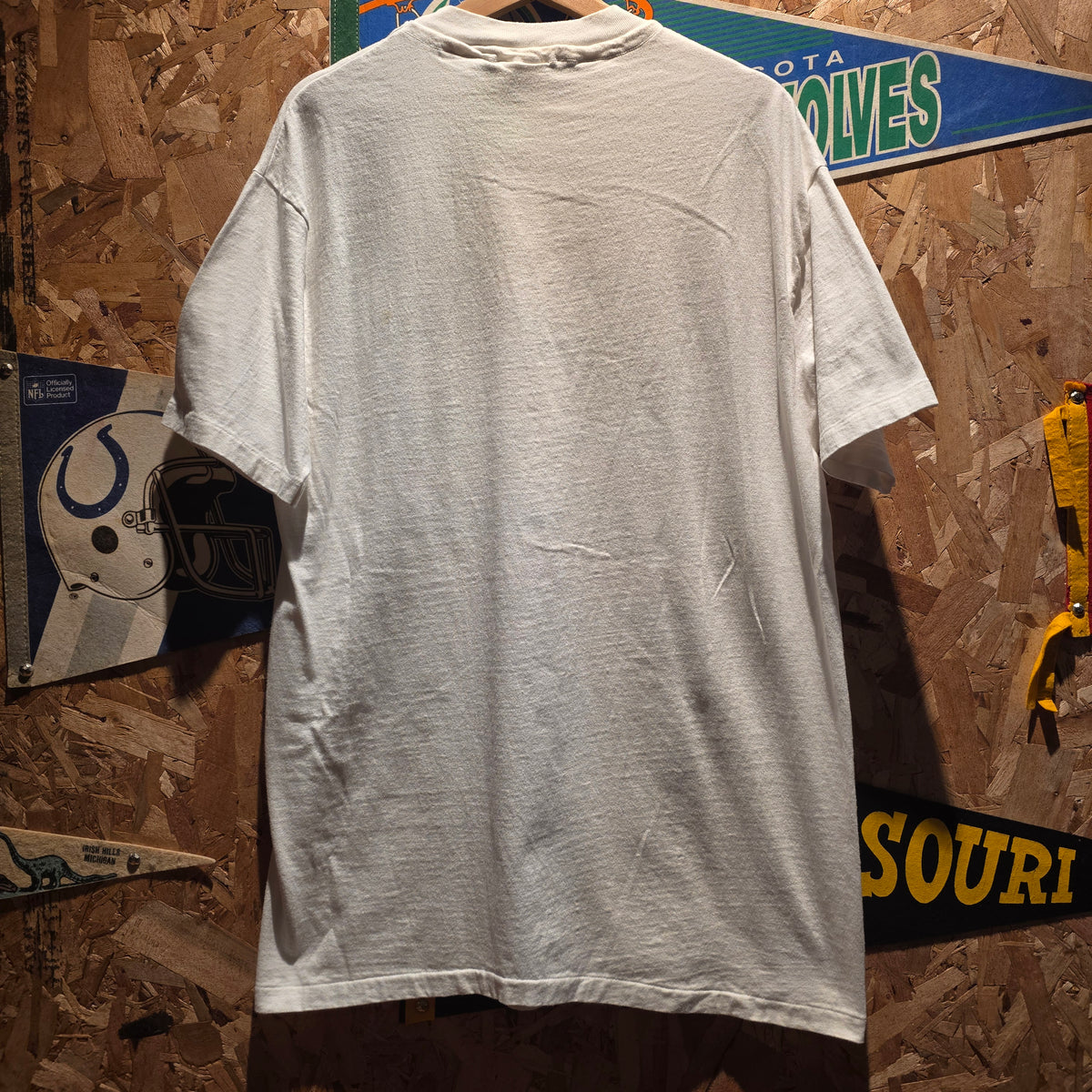 VTG 1992 Barcelona Olympics NBC White Graphic T-Shirt: XL