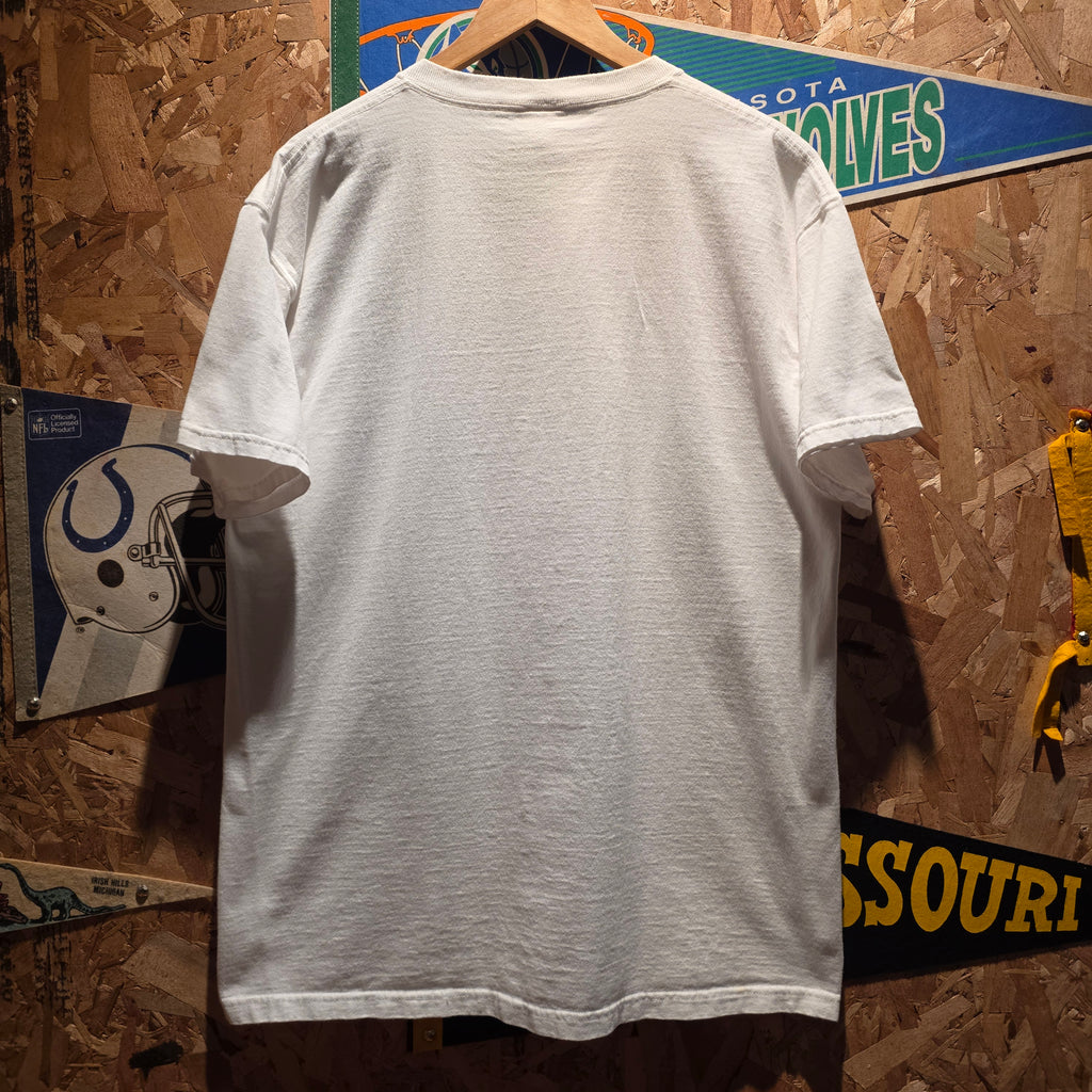 VTG Disney Pixar Promotional Characters White Graphic T-Shirt: XL