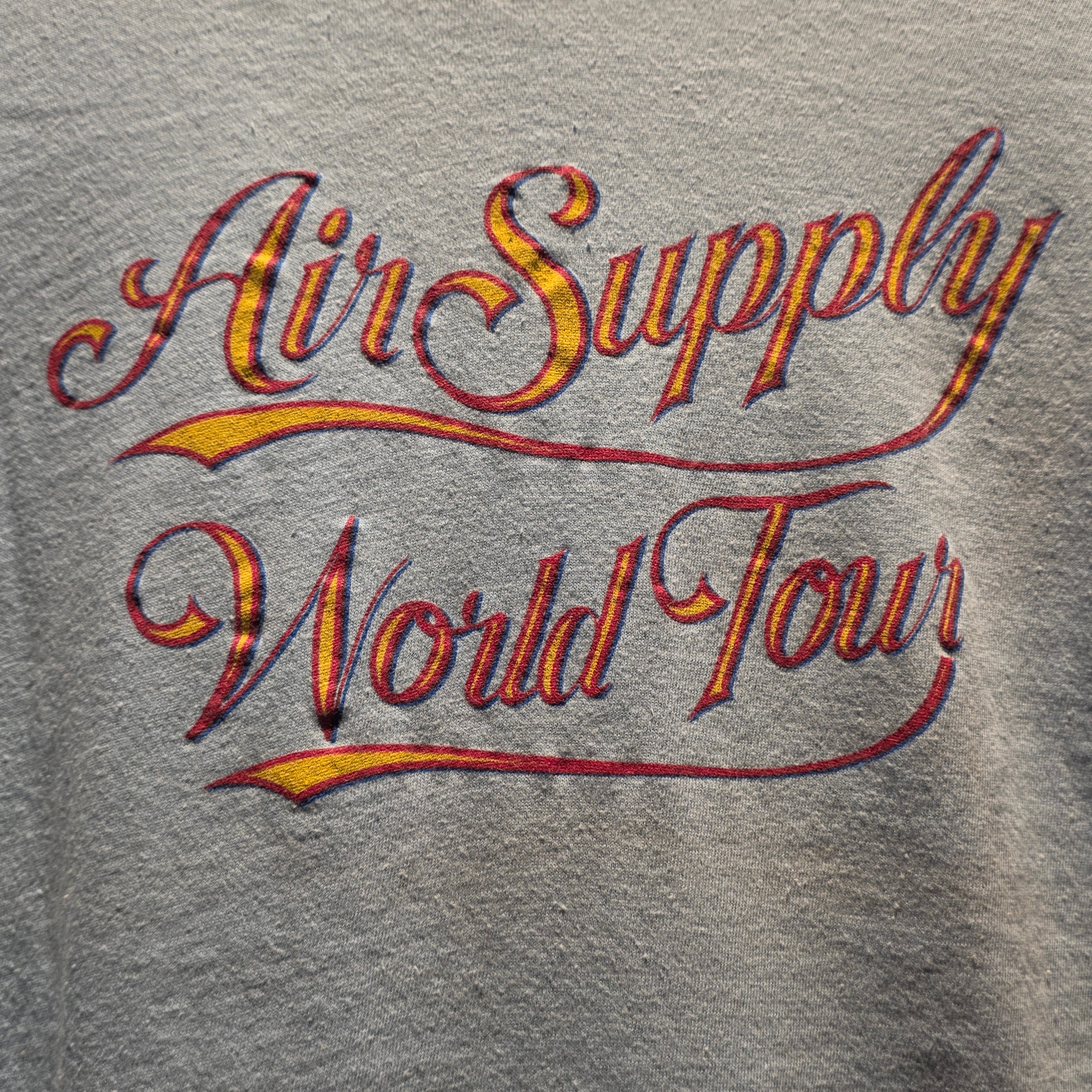 VTG 1982 Air Supply World Tour Graphic T-Shirt: Small