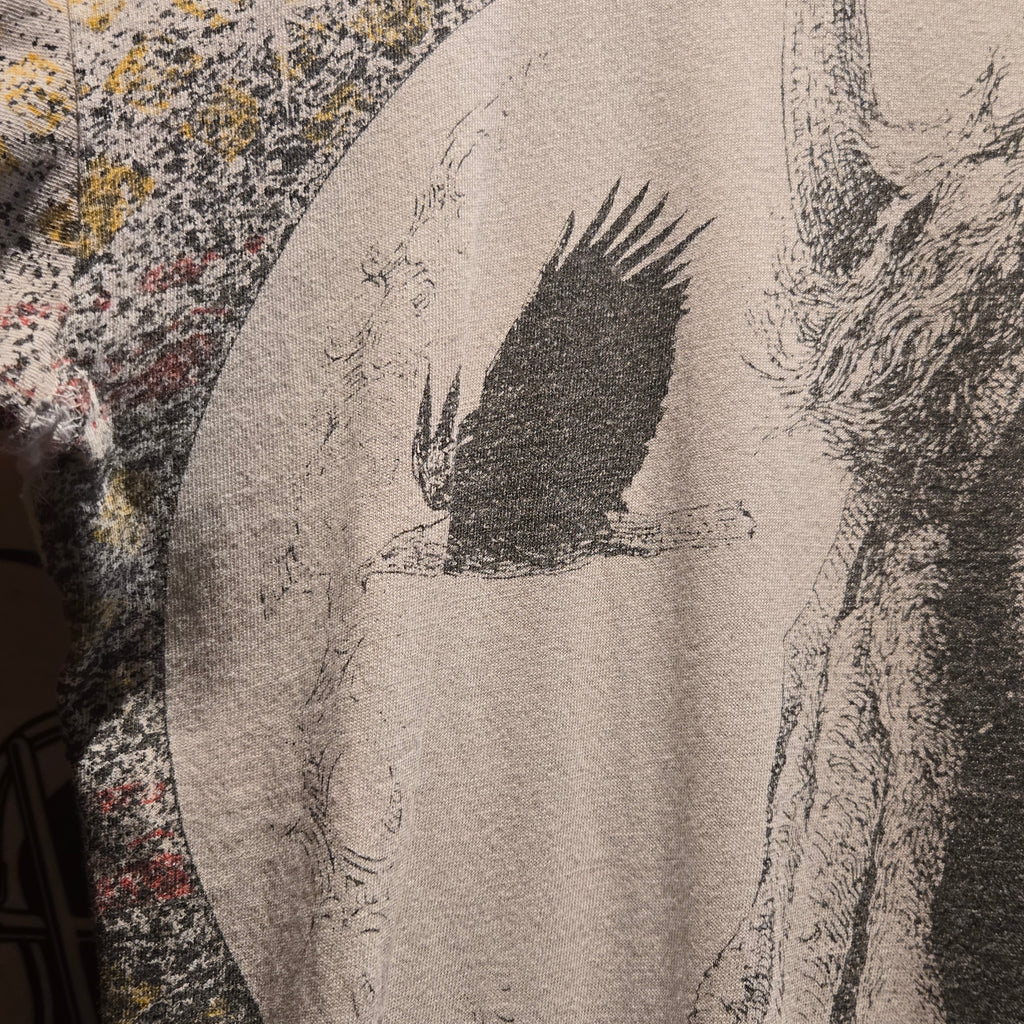 VTG SJM Sportswear Native American Chief AOP Graphic T-Shirt: XL