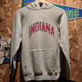 VTG 1970's Champion Indiana Hoosiers Gusset Blue Bar Sweatshirt Hoodie: Small