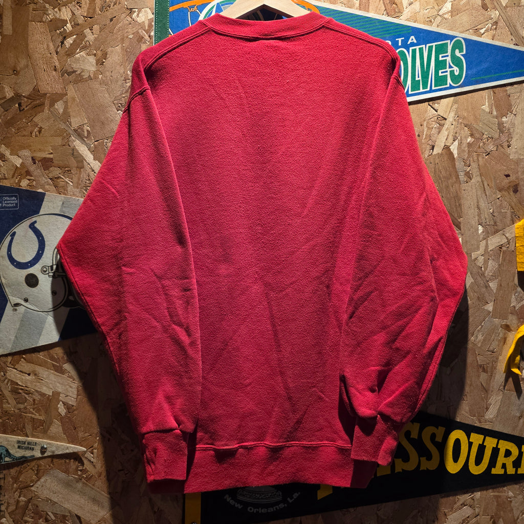 VTG 90's Mickey Mouse Red Sweatshirt Walt Disney: XL