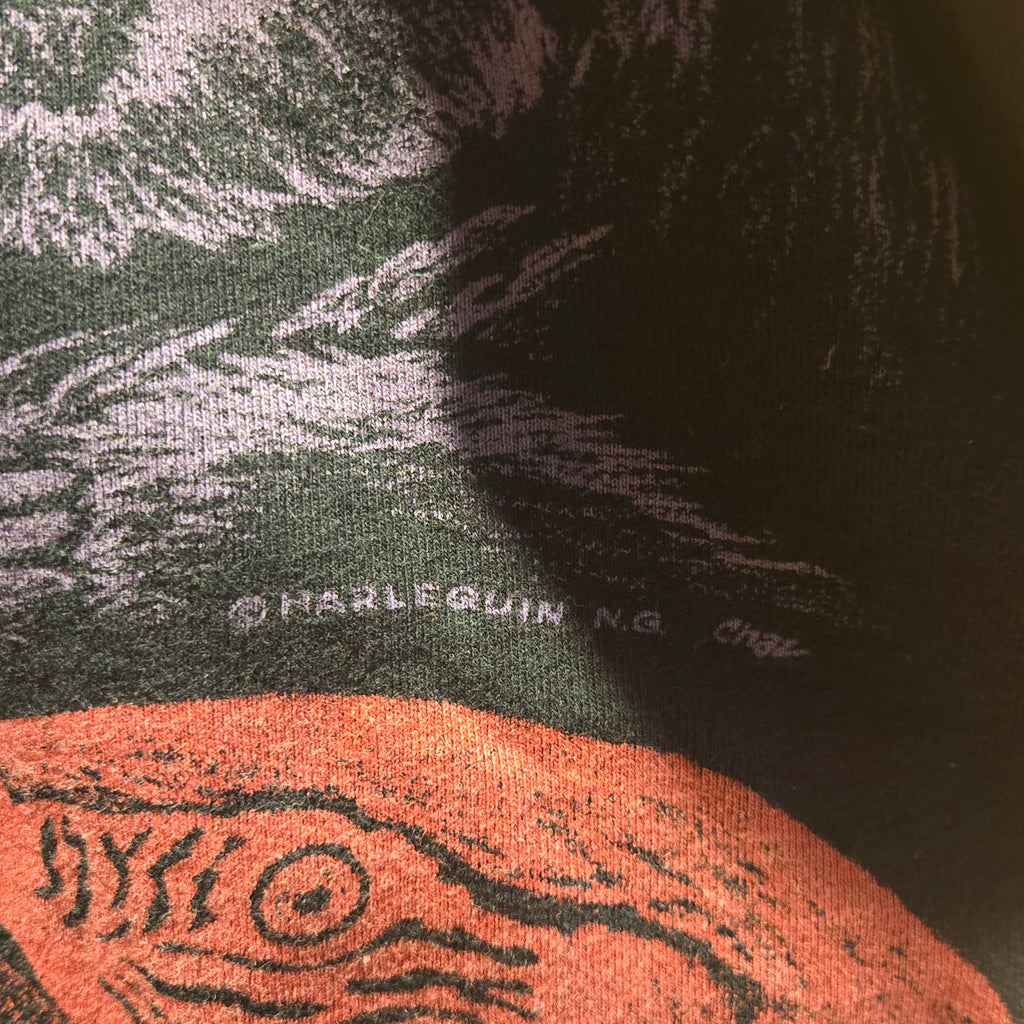 Vtg AOP Fruit Of The Loom Harlequin Jungle Theme T-Shirt: 2XL