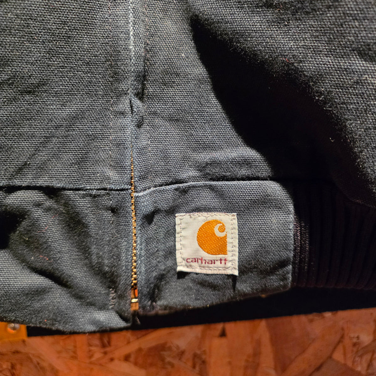 VTG Y2K Carhartt Duck J13 Santa Fe Jacket Red Quilted Embroidered: XL