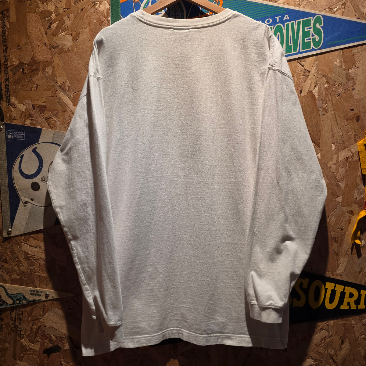 VTG Jansport Illinois Fighting Illini Long Sleeve Graphic T-Shirt: XL