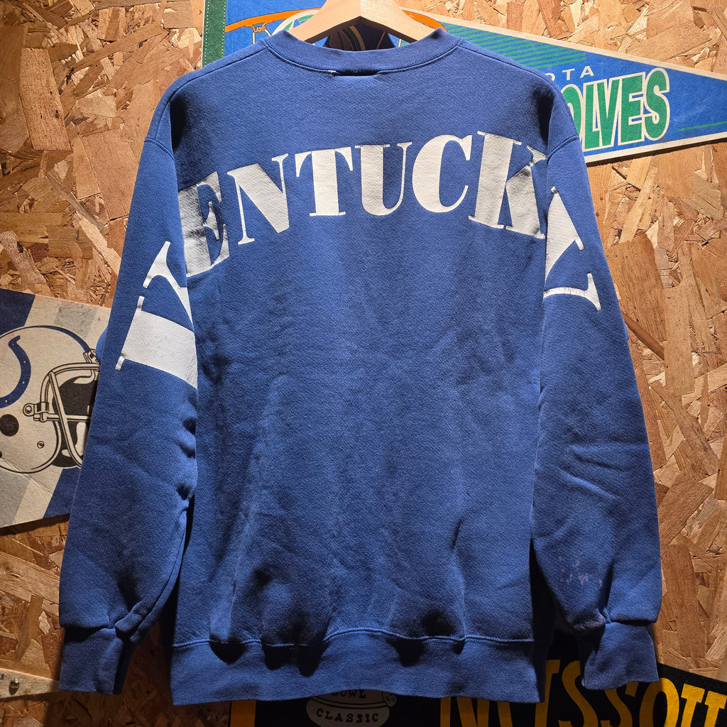 VTG Dawahares Kentucky Big Spellout Blue Sweatshirt: Large