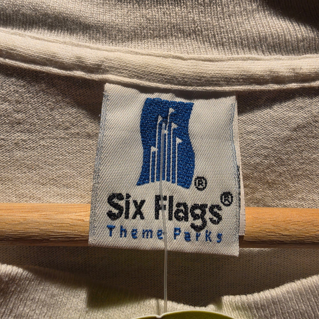 VTG 1995 Six Flags Looney Tunes Cowboy Western Graphic T-Shirt: Large