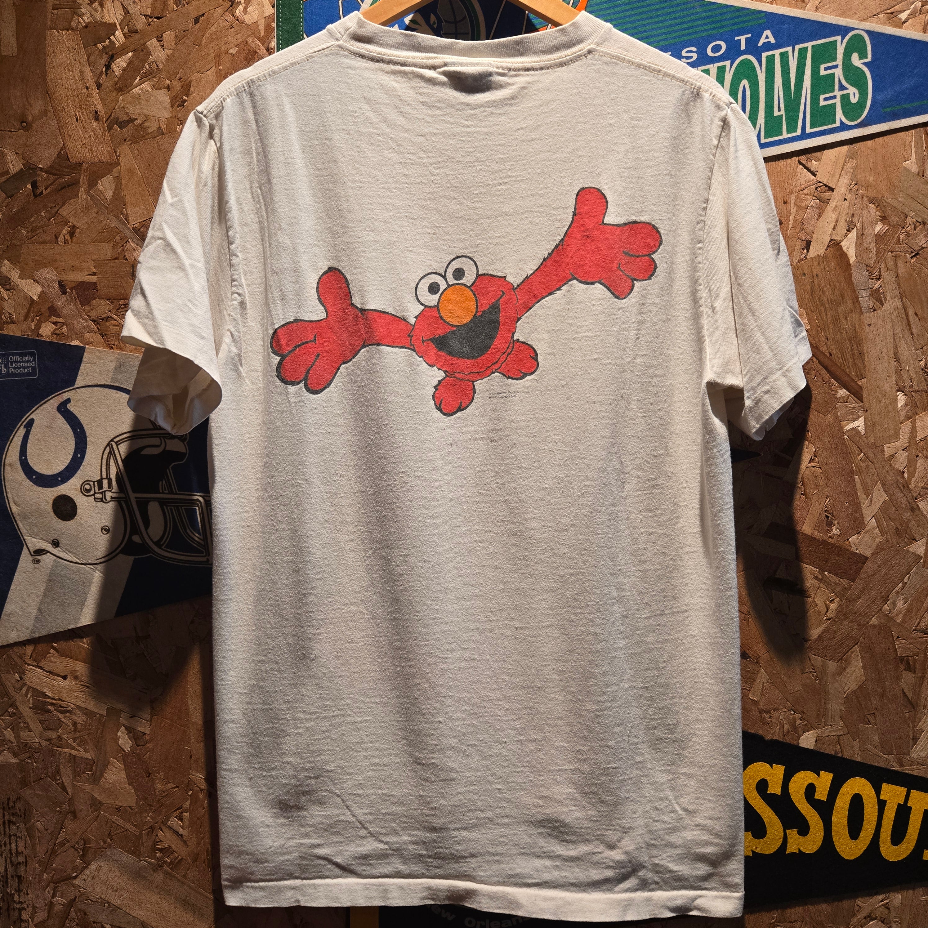 VTG Changes Elmo Sesame Street Graphic T-Shirt Big E: Large
