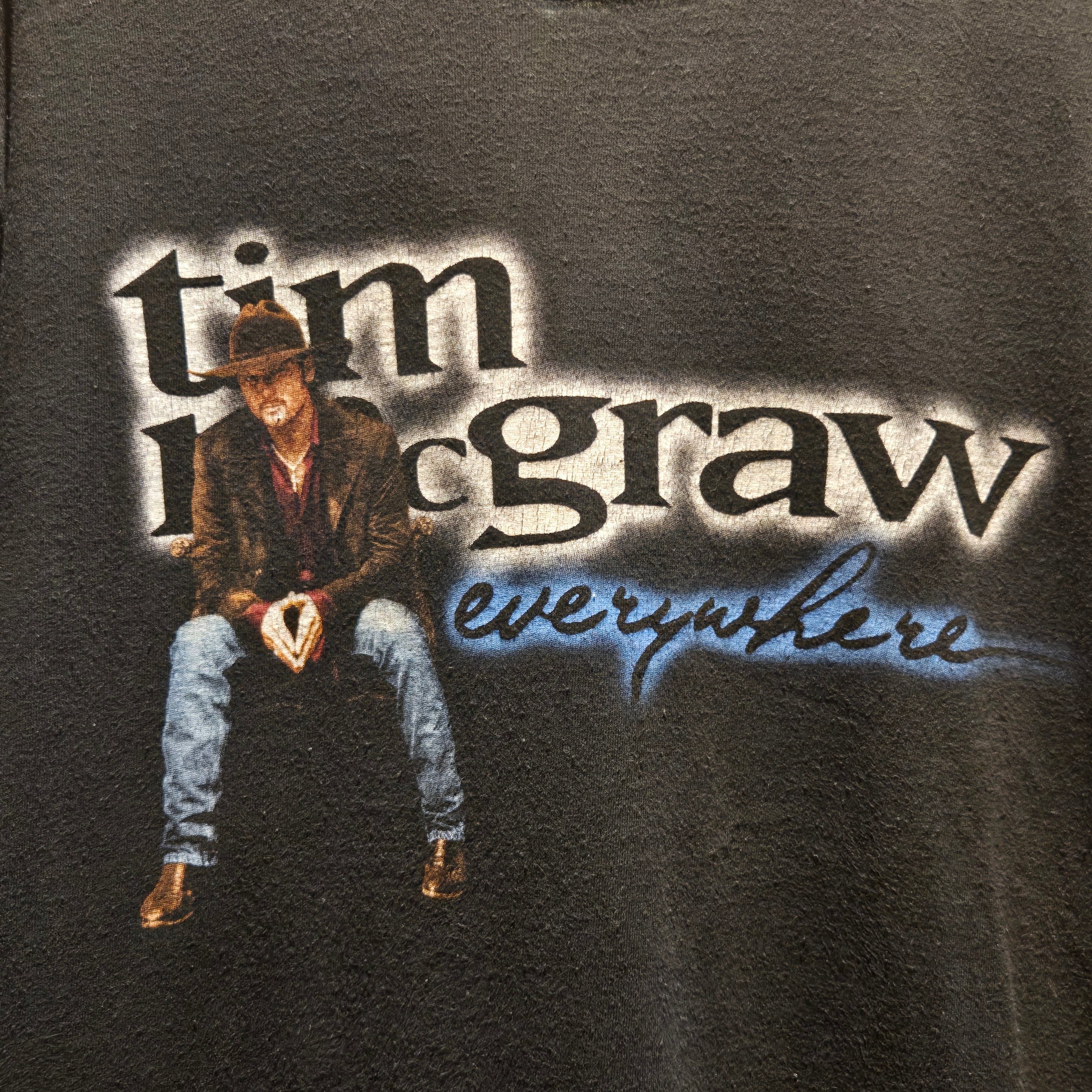 Vintage Tim McGraw 1997 Everywhere Tour T-Shirt Single Stitch: Large
