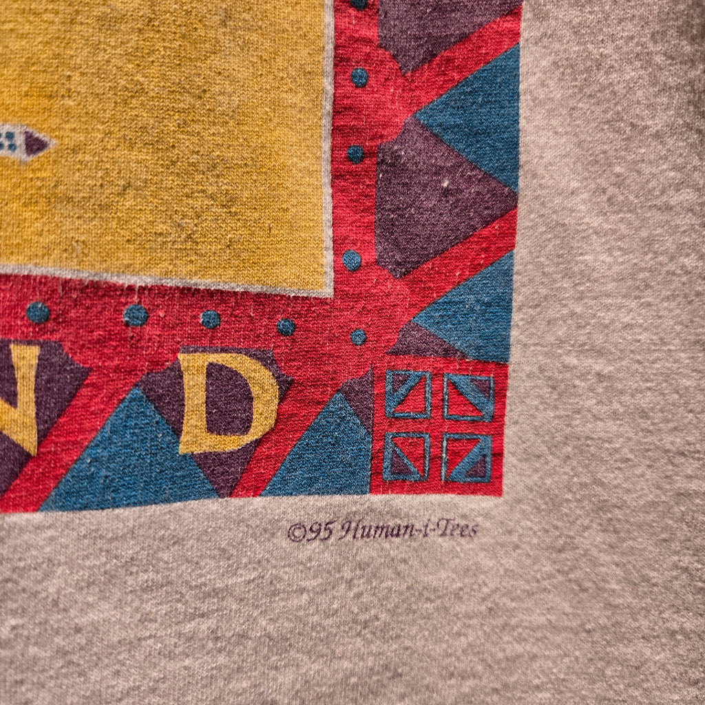 VTG 1995 Human-I-Tees Scared Ground Single Stitch: Large
