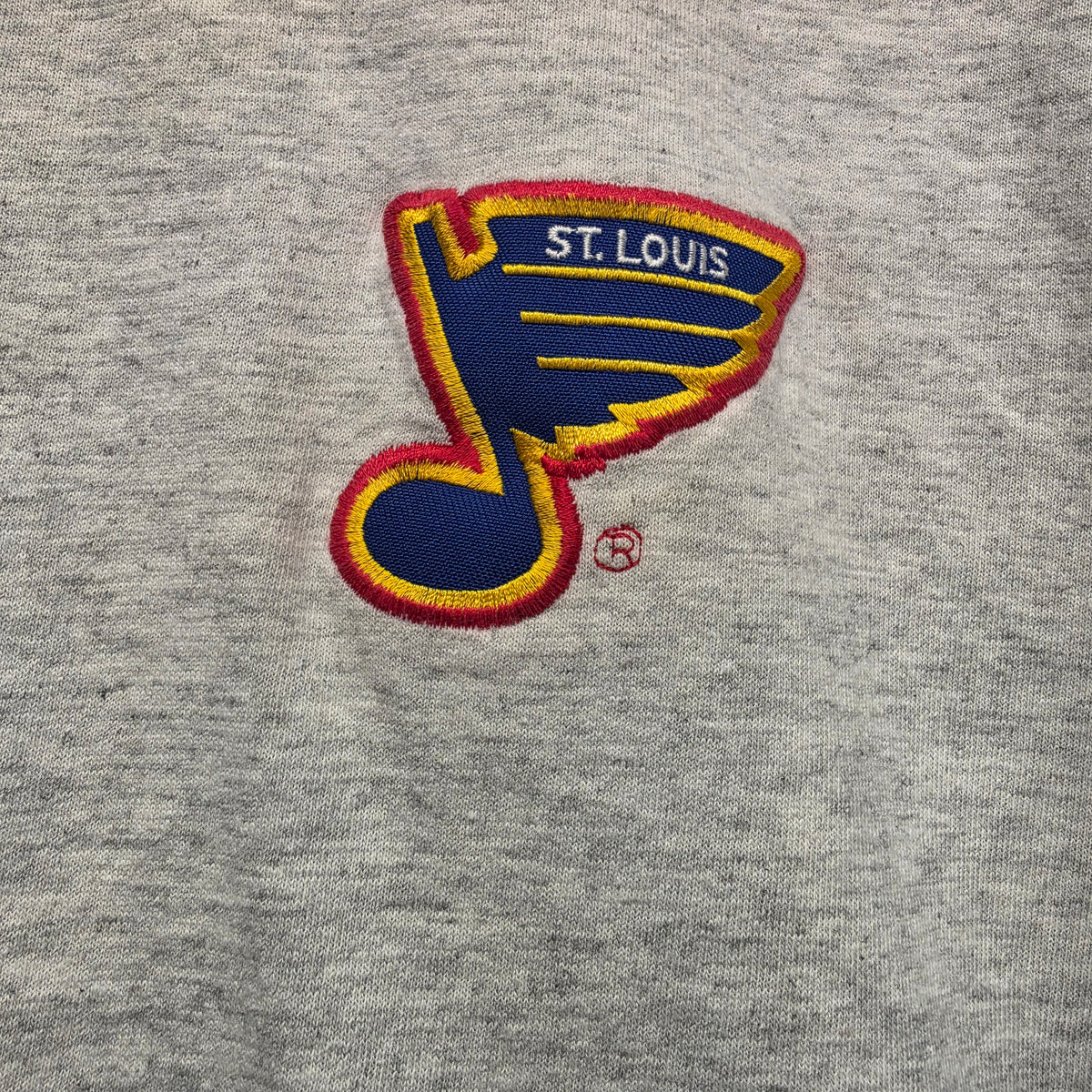 VTG 90's St Louis Blues NHL T-Shirt Single Stitch Trench Ultra: XL