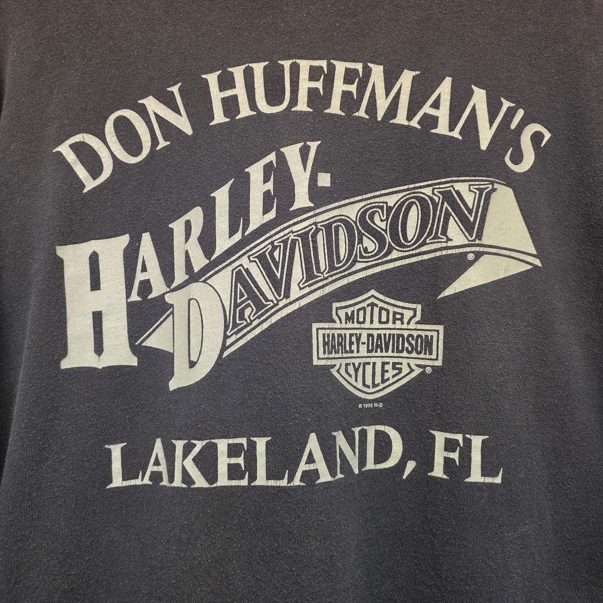 VTG 1995 Harley Davidson Single Stitch Engine Evolution Black T-Shirt: XL