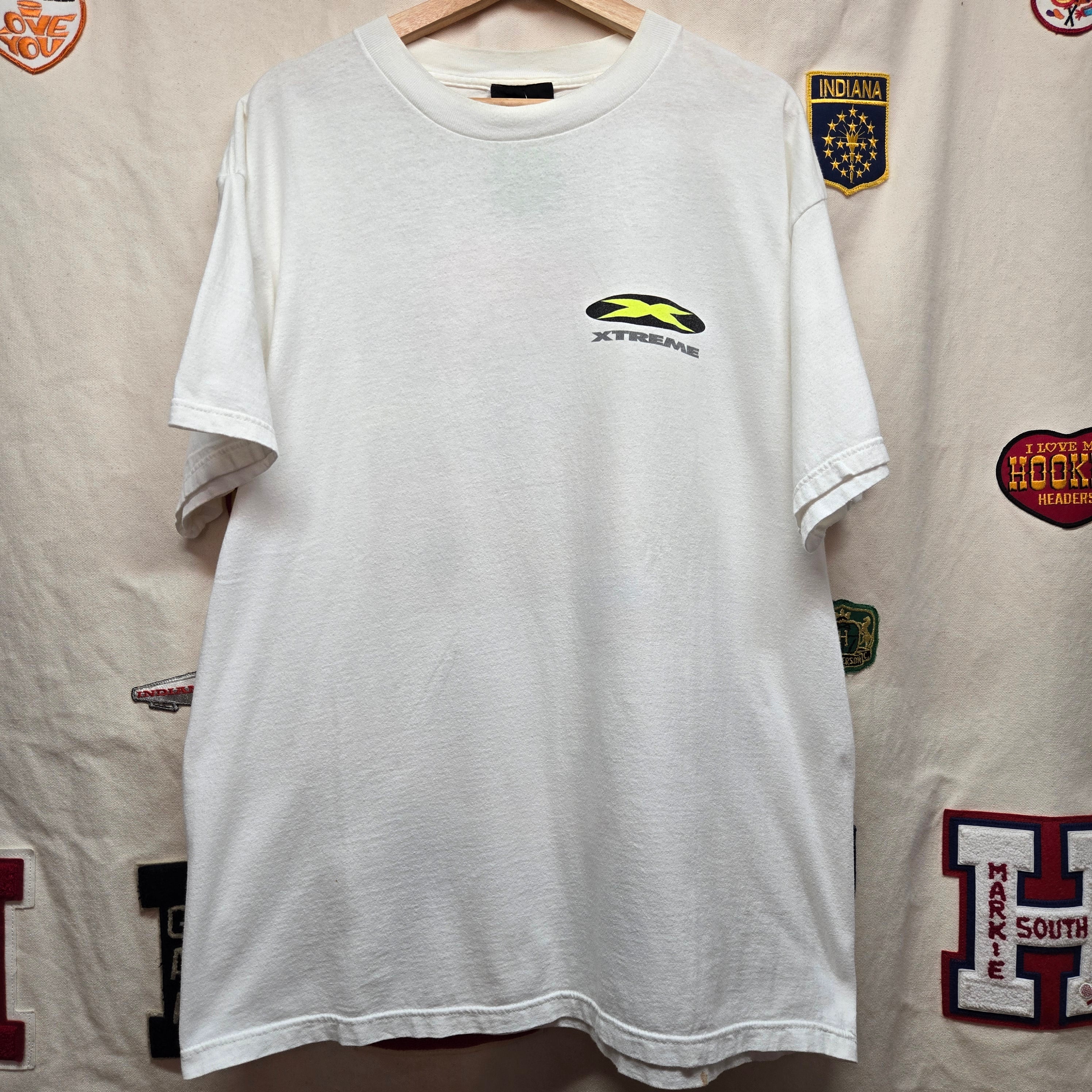 VTG Xtreme Super Bike Babe " In Search Of Curves" Graphic T-Shirt: XL