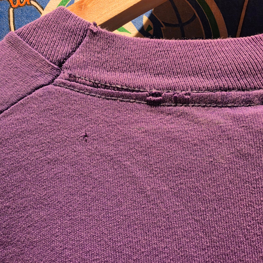 VTG University Of Evansville Aces Single Stitch Purple T-Shirt: XL