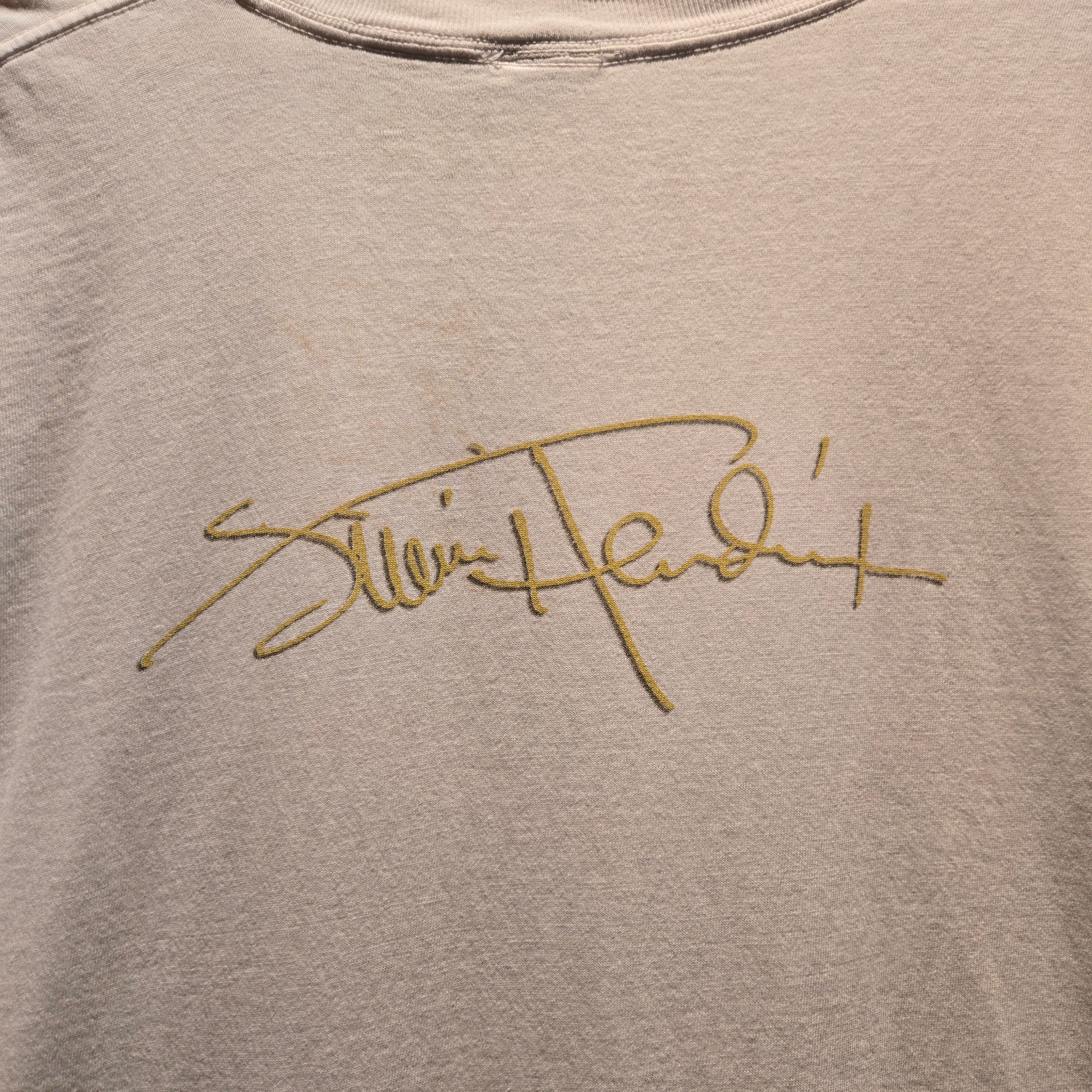 VTG 2000 Jimi Hendrix Y2K White T-Shirt Double Sided: XL