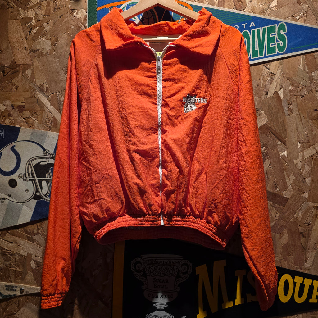 VTG Hooters Orange Windbreaker: Large