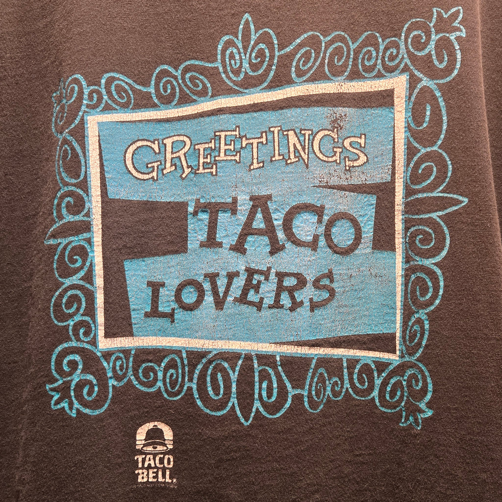 VTG Taco Bell Rocky & Bullwinkle Promo T-Shirt 1991 USA Black: 2XL