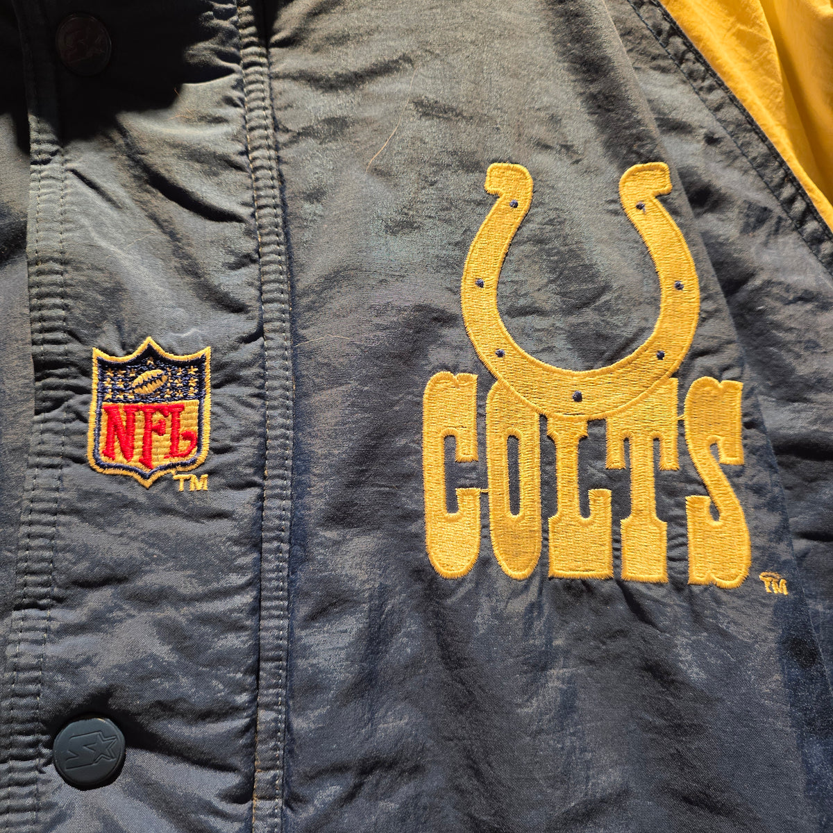 VTG Proline Starter Indianapolis Colts Puffer Jacket: XL