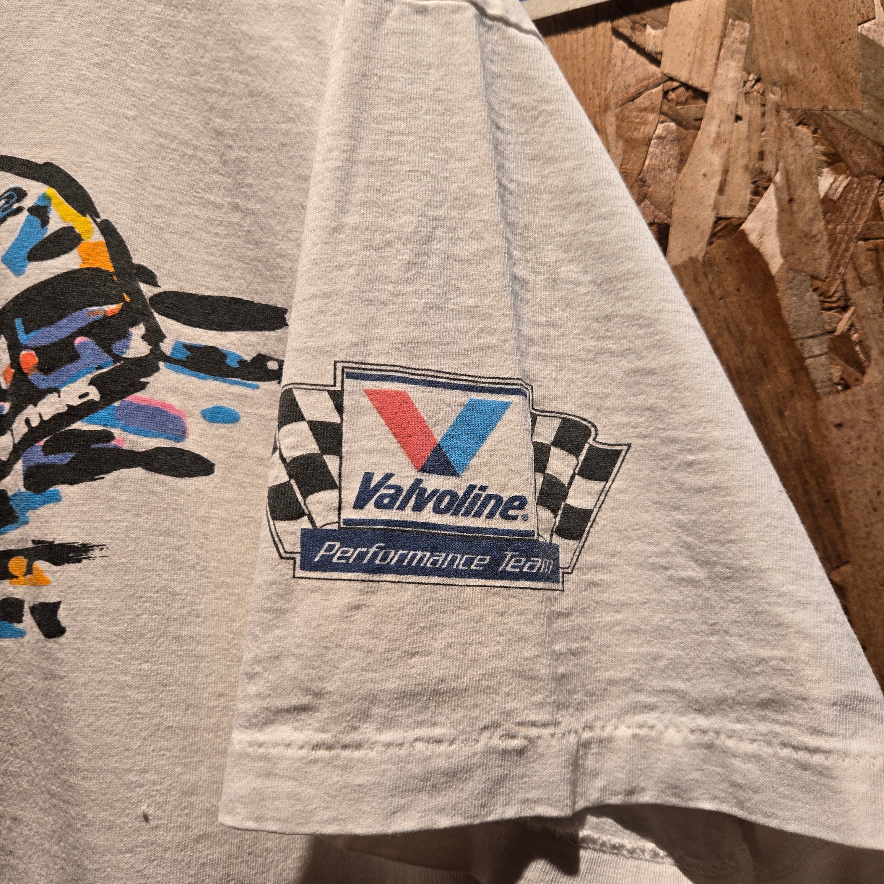 VTG Valvoline Mark Martin White T-Shirt Single Stitch: XL