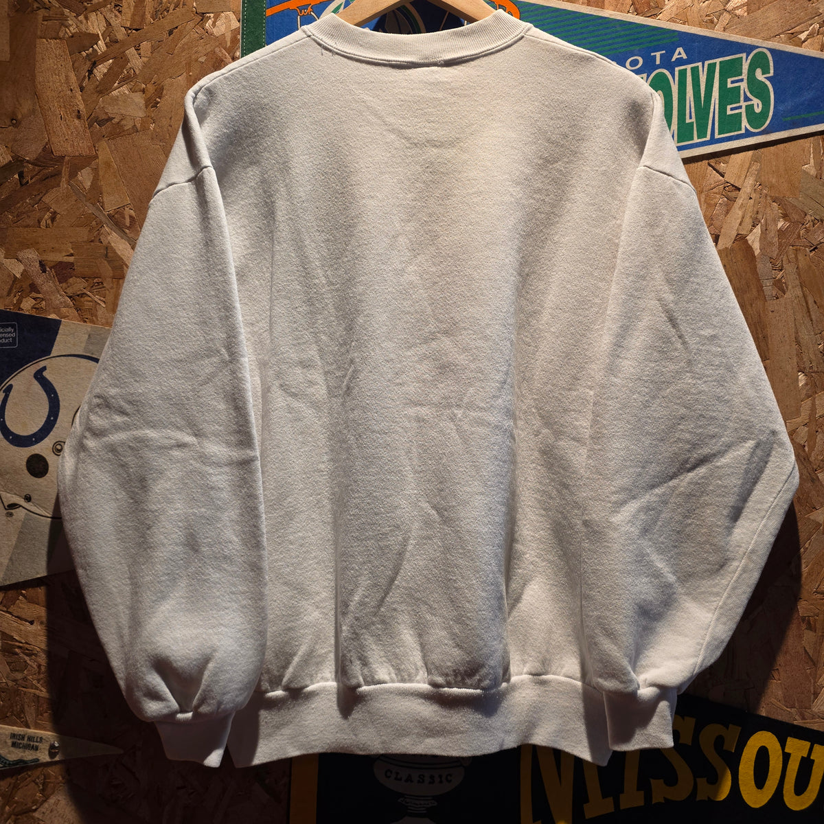 VTG Velva Sheen Mickey Mouse White Sweatshirt Disney: XL