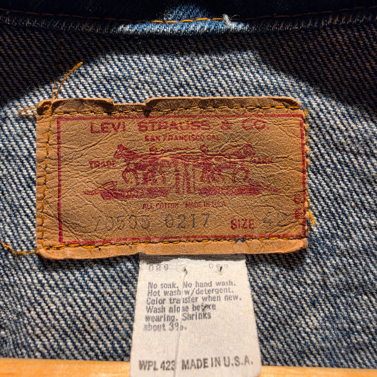 VTG Levi's Trucker Jacket Made In USA 70505-0217: M/L
