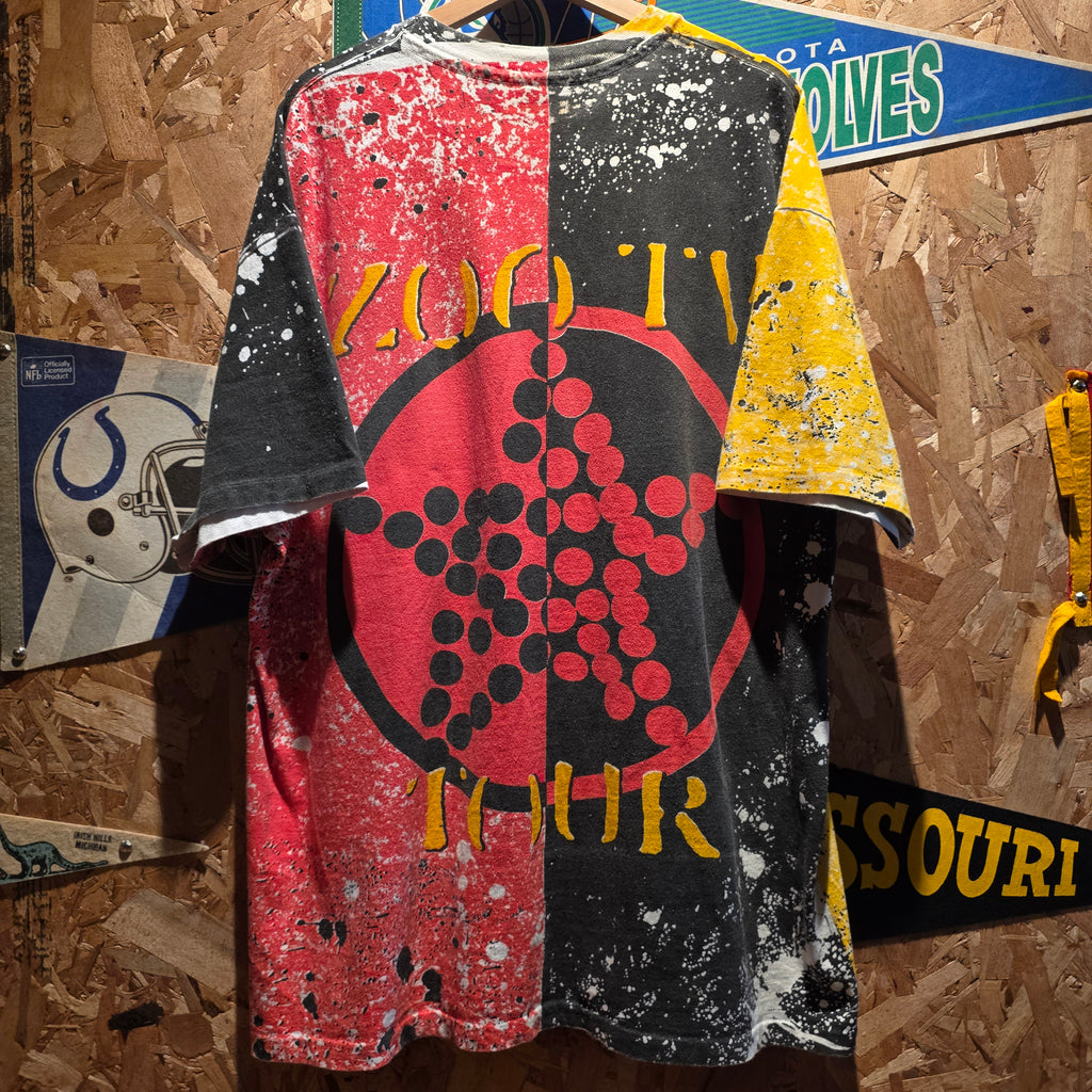 VTG U2 Concert T-Shirt Original Achtung Baby 1991 All Over Print: XXL