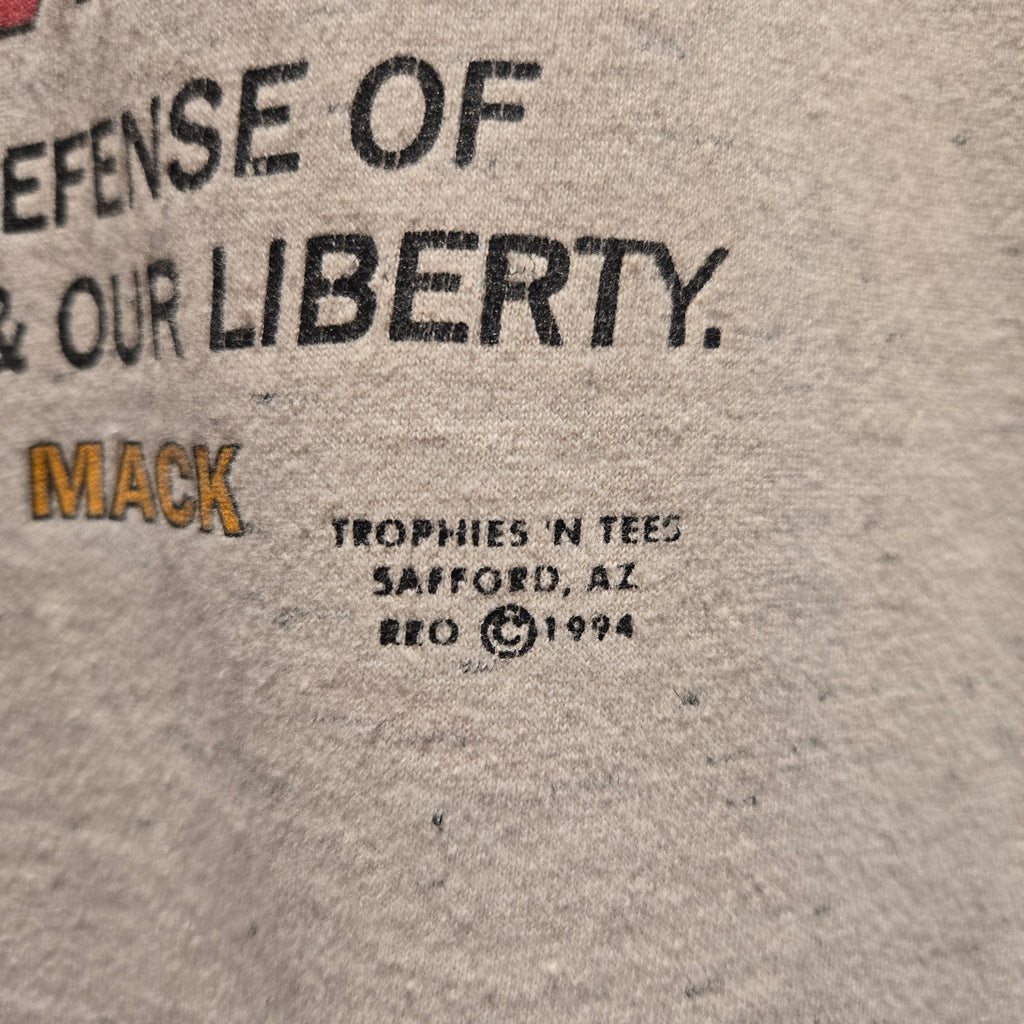 VTG 1994 "What Part Of Infringed Dont You Understand" Graphic T-Shirt: XL
