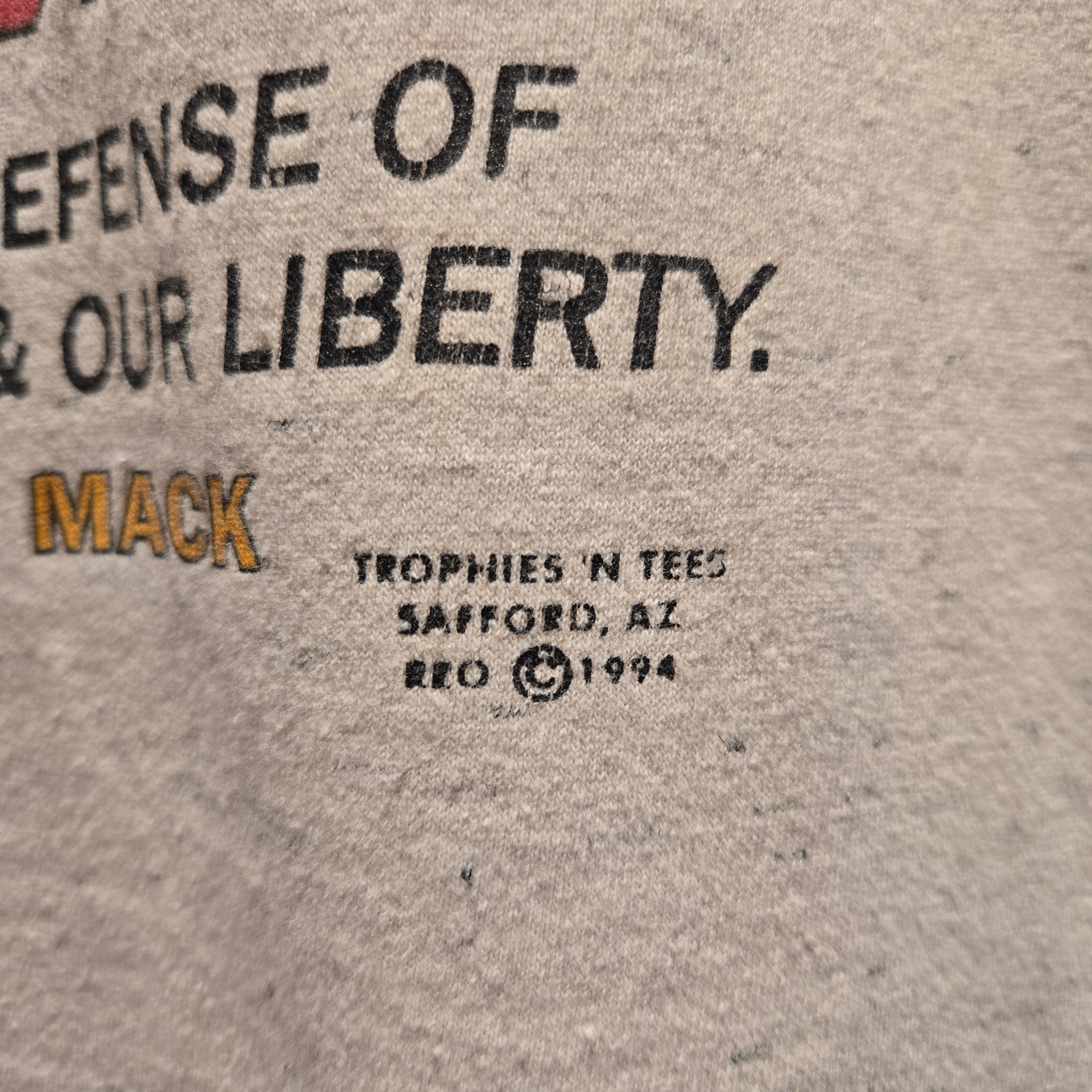 VTG 1994 "What Part Of Infringed Dont You Understand" Graphic T-Shirt: XL