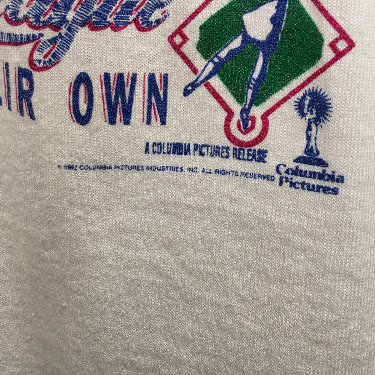VTG 1992 A League Of Their Own " There's No Crying In Baseball" T-Shirt: XL