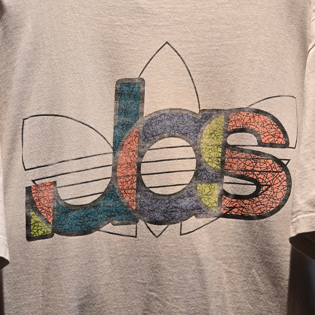 VTG 80's Adidas Double Sided Made In USA Graphic T-Shirt: XL