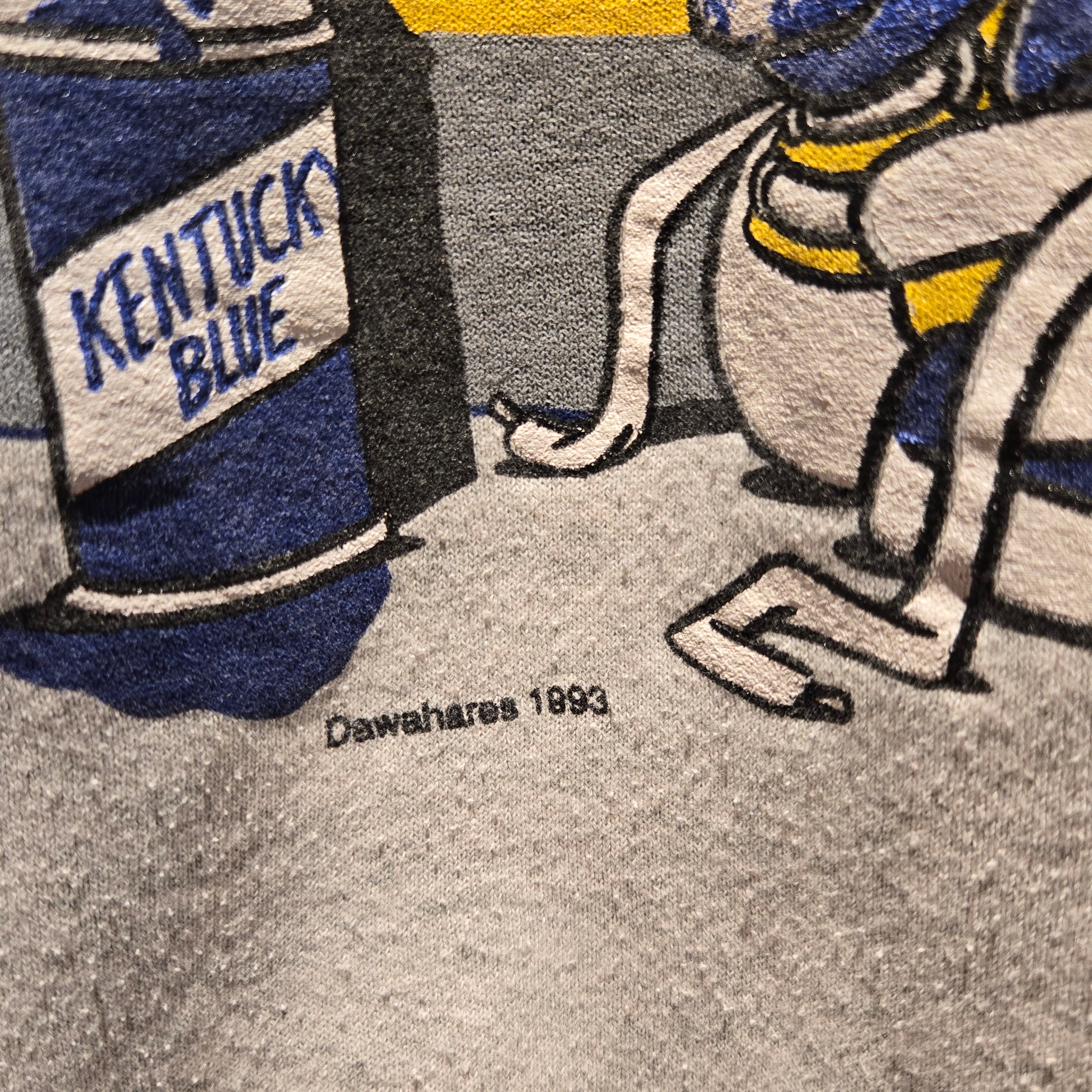 VTG Garfeild Kentucky Wildcats 1993 Graphiti Sweatshirt: XL