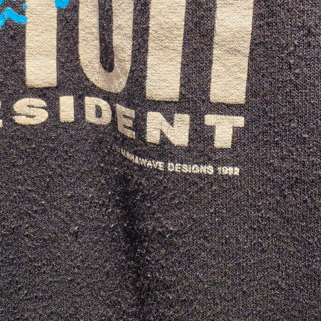 VTG 1992 Bill Clinton Black Sweatshirt The Cure For The Blues Clinton For President: XL