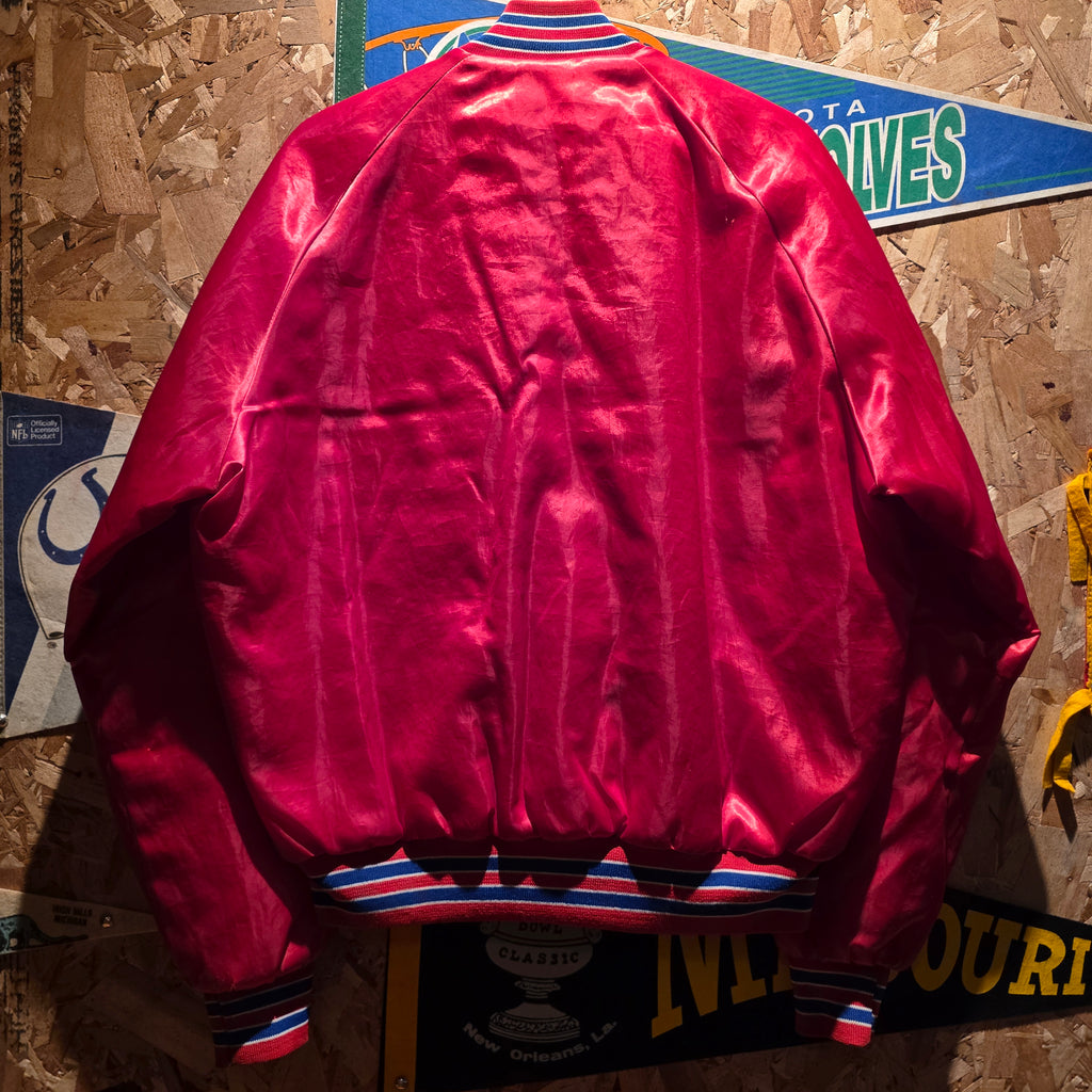 VTG Super Bowl XXV Satin Bomber Jacket: 1990 Bills Giants, Diet Coke Patch: Large