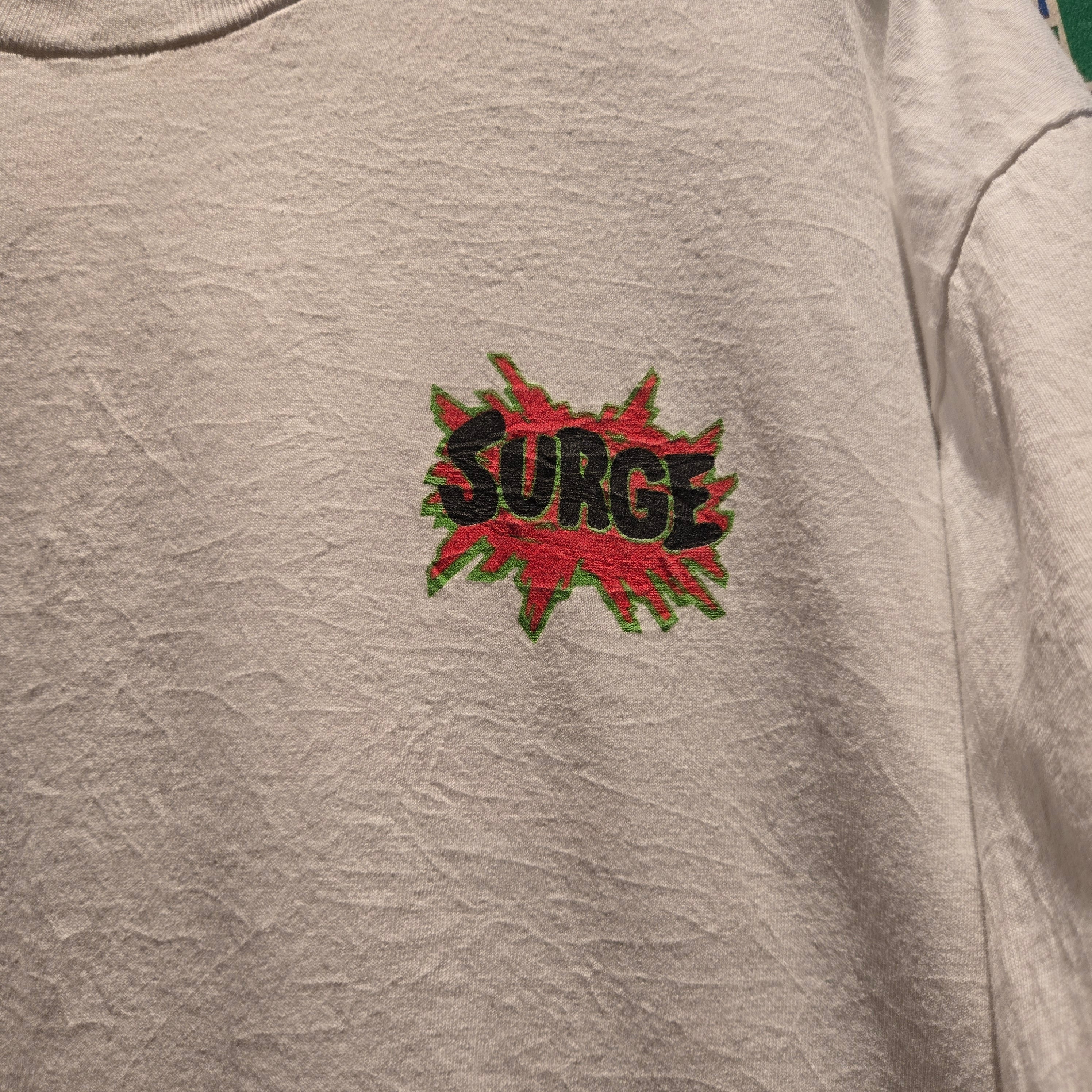 VTG Surge Drink White Graphic Hanes T-Shirt: XL