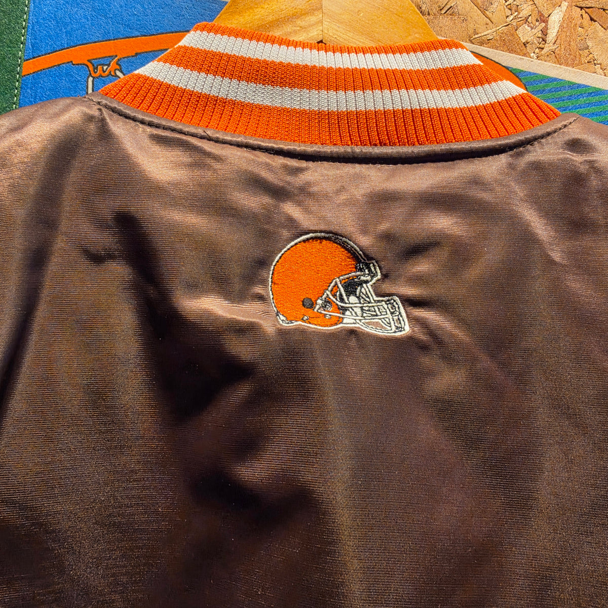 VTG 90's Reebok Cleveland Browns Satin Jacket: XL
