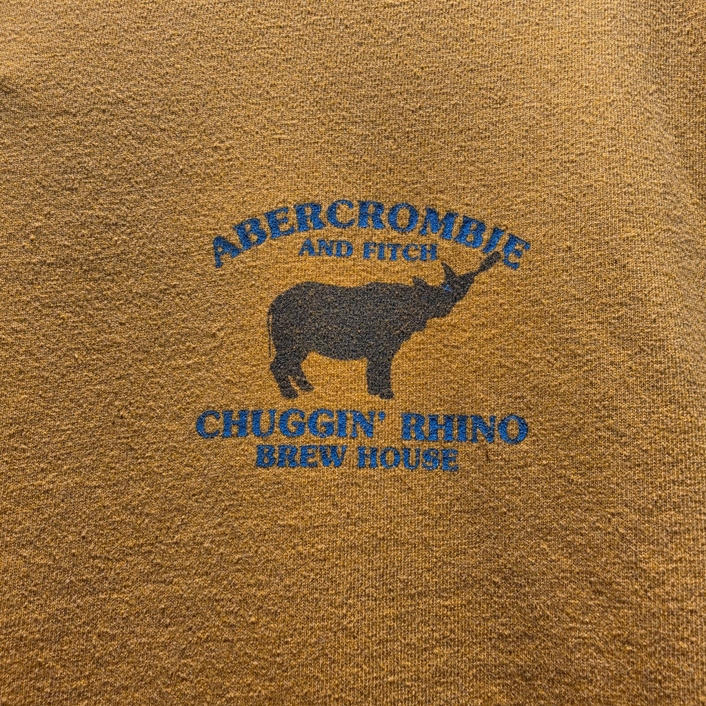 VTG Abercrombie & Fitch Short Sleeve Yellow T-Shirt: XL