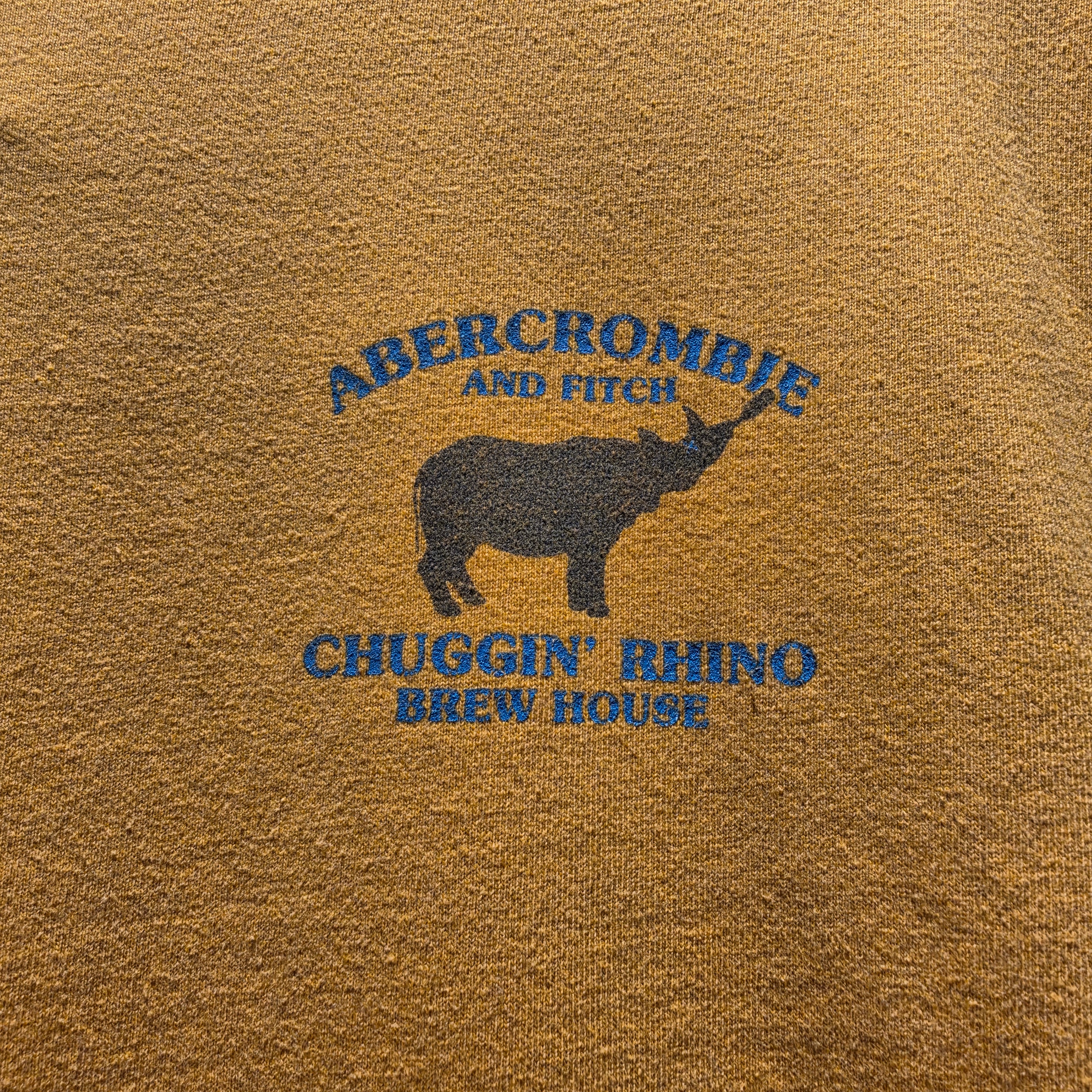 VTG Abercrombie & Fitch Short Sleeve Yellow T-Shirt: XL